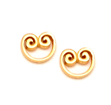 Aretes palmier dorados.